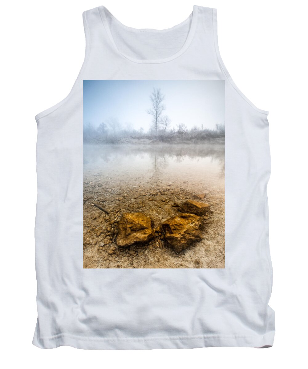 Landscapes Tank Top featuring the photograph Tree and rocks by Davorin Mance
