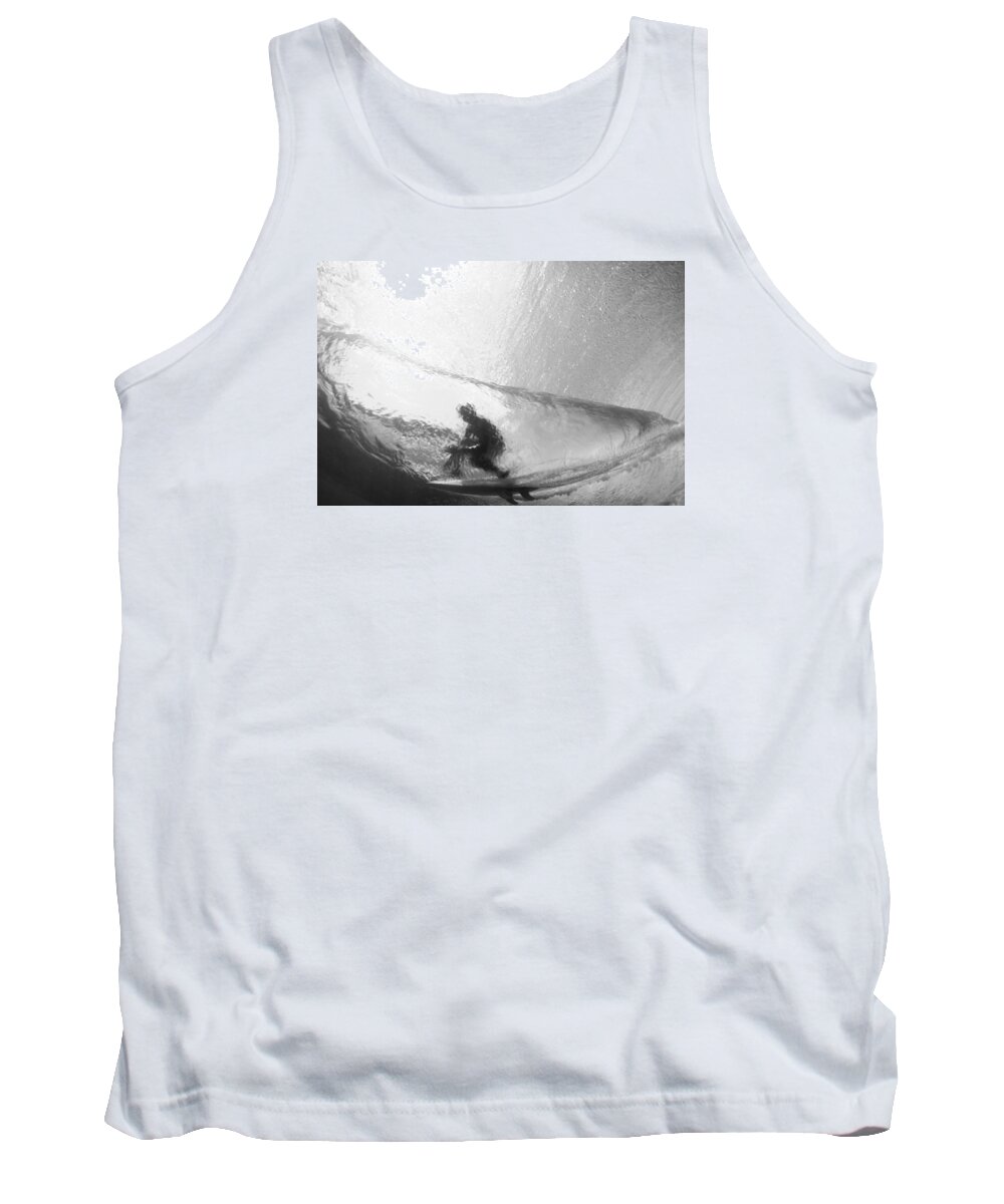 Surf Tank Top featuring the photograph Tube Time by Sean Davey