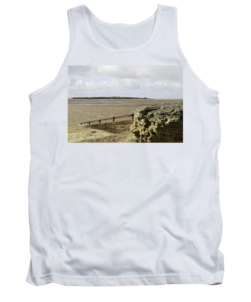 Hilbre Island Tank Top featuring the photograph View over to Hilbre by Spikey Mouse Photography