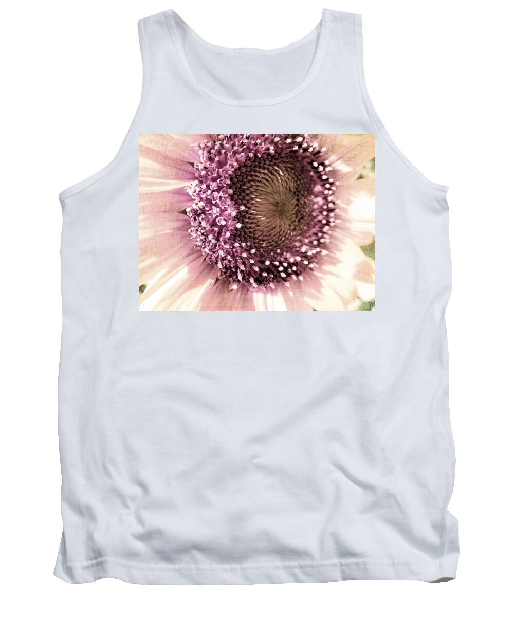 Sunflower Tank Top featuring the photograph Vintage Sunflower by Marianna Mills