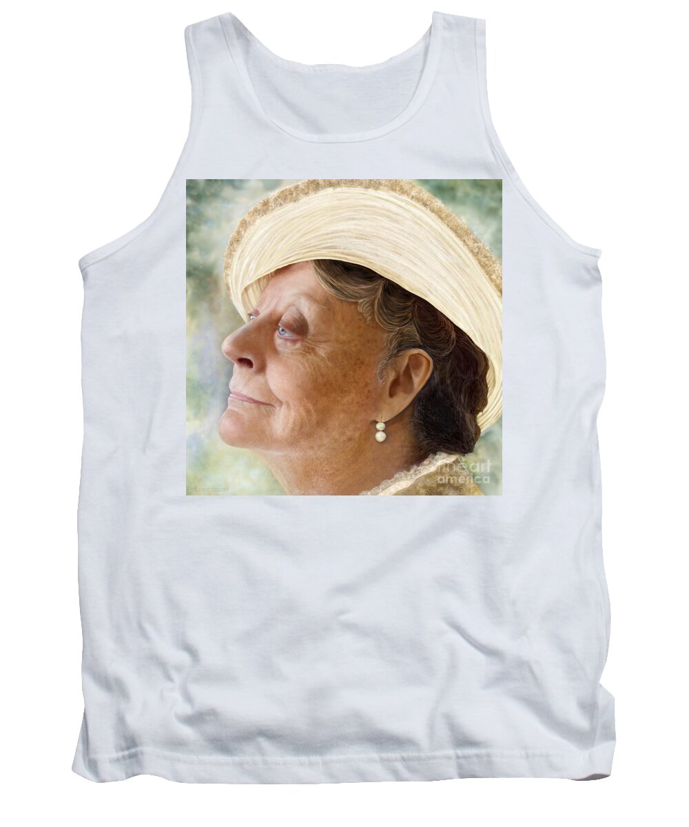 Portrait Tank Top featuring the digital art Violet by Mary Eichert