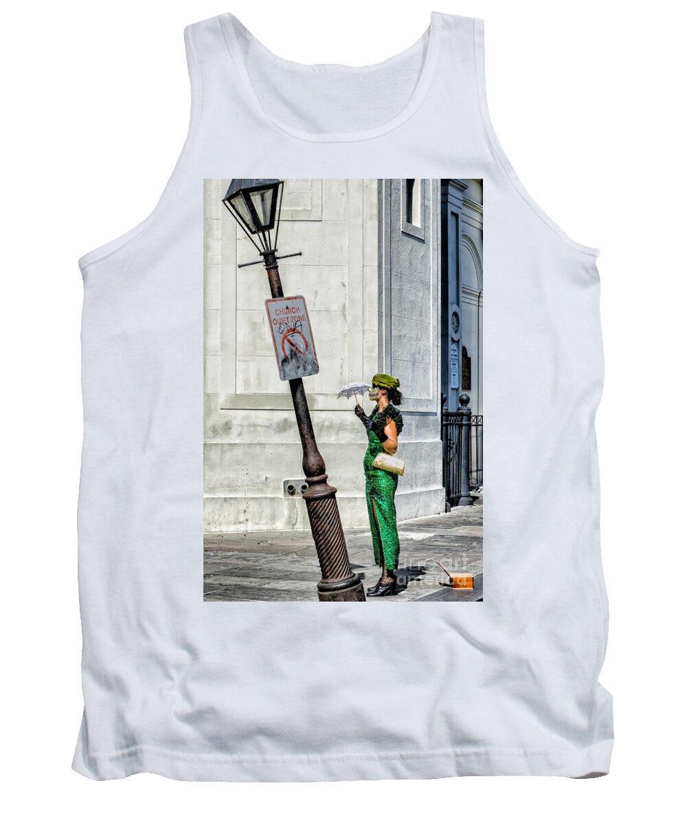 Mime Tank Top featuring the photograph Waiting for YOU -NOLA by Kathleen K Parker
