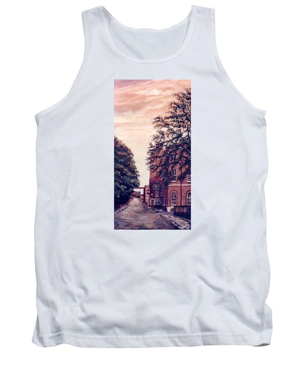 Wapping Tank Top featuring the painting Wapping High Street Looking East and The Town of Ramsgate London by Mackenzie Moulton