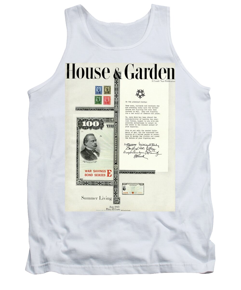 House And Garden Tank Top featuring the photograph War Bonds, Stamps And A Letter by Priscilla Peck