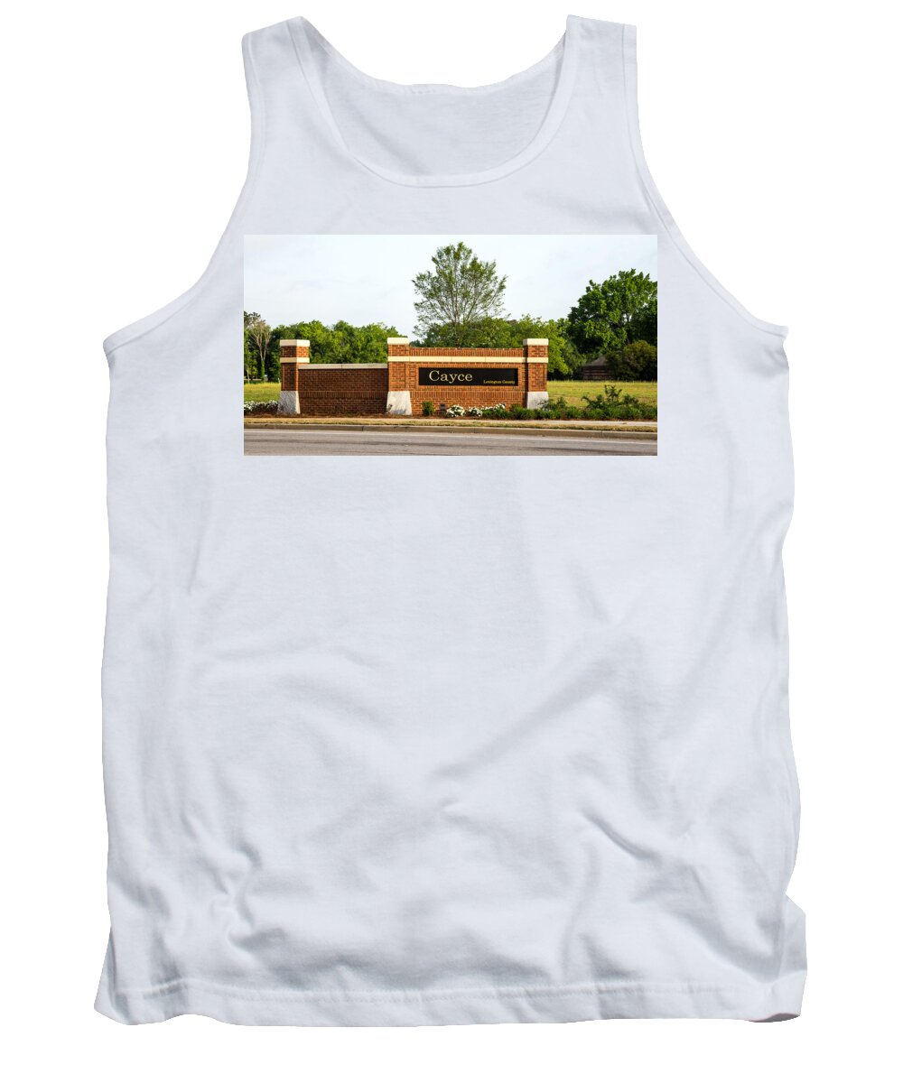 Cayce Tank Top featuring the photograph Welcome to Cayce by Charles Hite