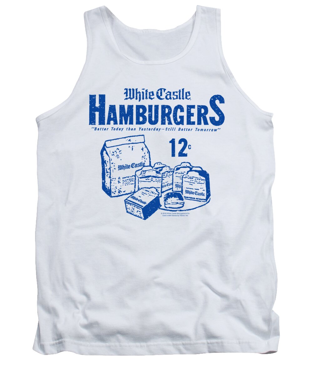  Tank Top featuring the digital art White Castle - 12 Cents by Brand A