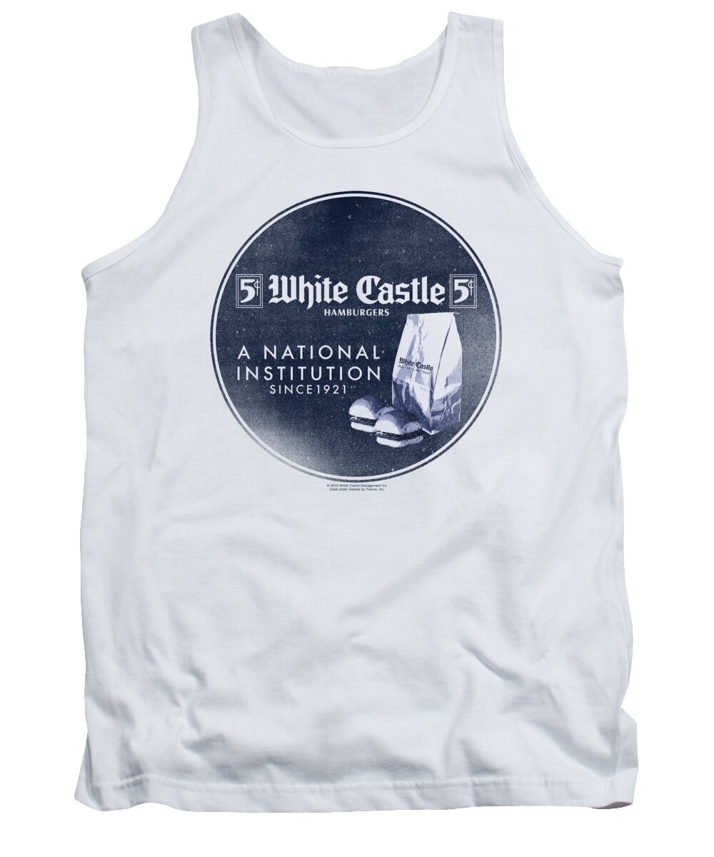  Tank Top featuring the digital art White Castle - National Institution by Brand A