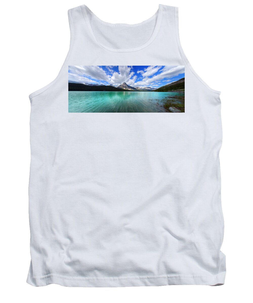 Banff Tank Top featuring the photograph White Pyramid by David Andersen