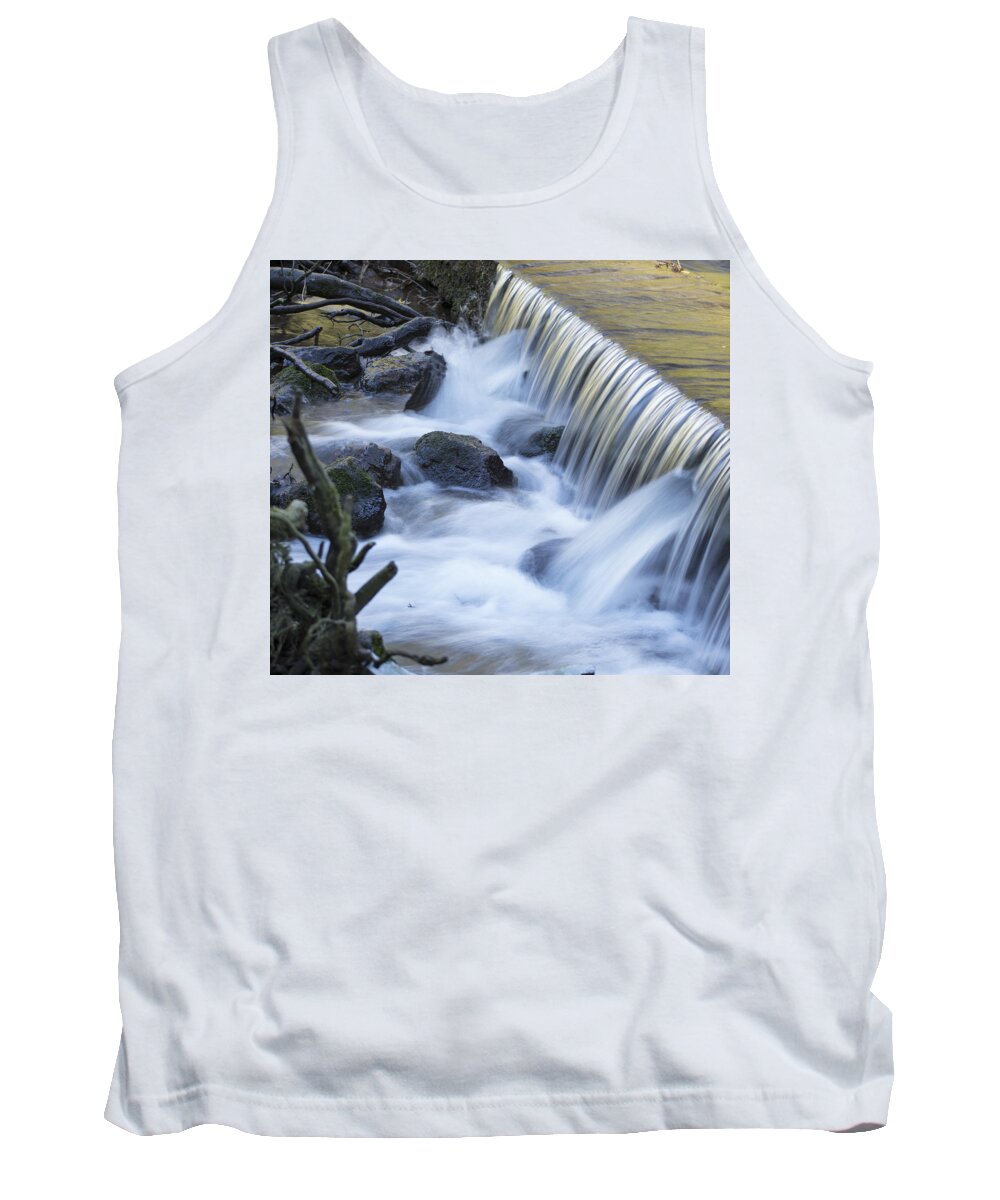 River Clwyd Tank Top featuring the photograph White Water by Spikey Mouse Photography