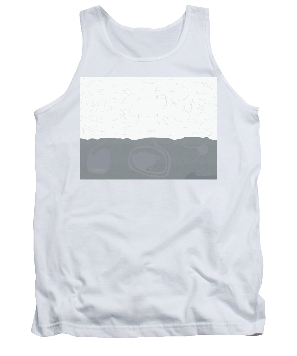 Abstract Tank Top featuring the digital art Why Shouldn't There Be Secrets Buried by Kevin McLaughlin