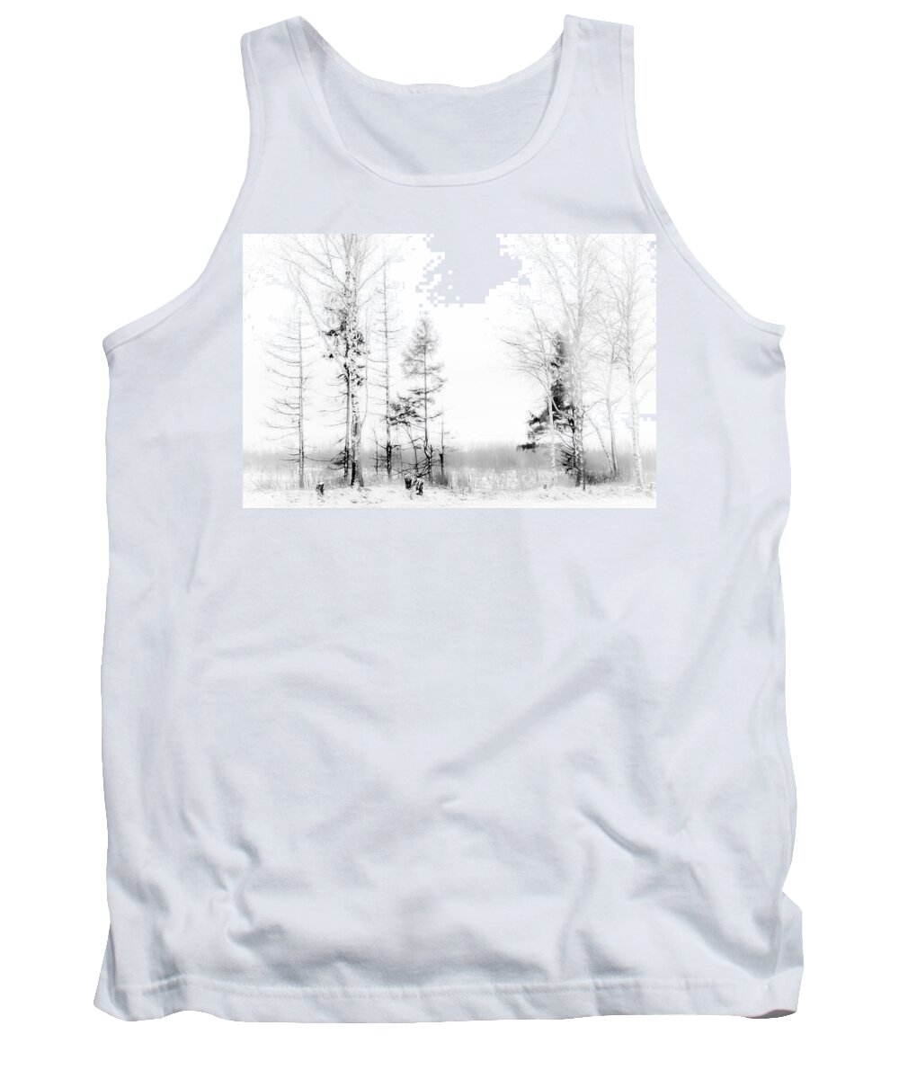 Jenny Rainbow Fine Art Photography Tank Top featuring the photograph Winter Drawing by Jenny Rainbow