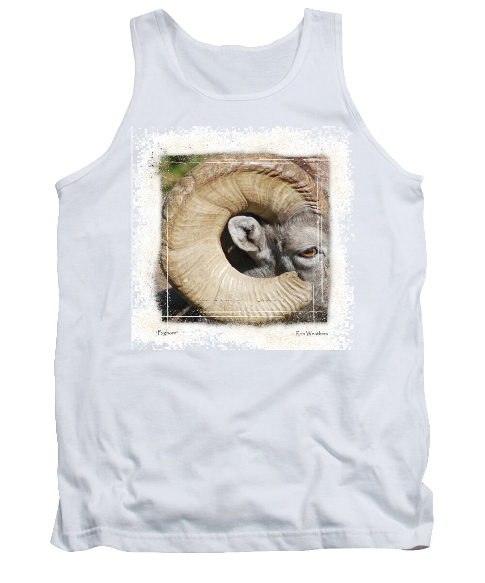 Red River Tank Top featuring the photograph Big Horn by Ron Weathers
