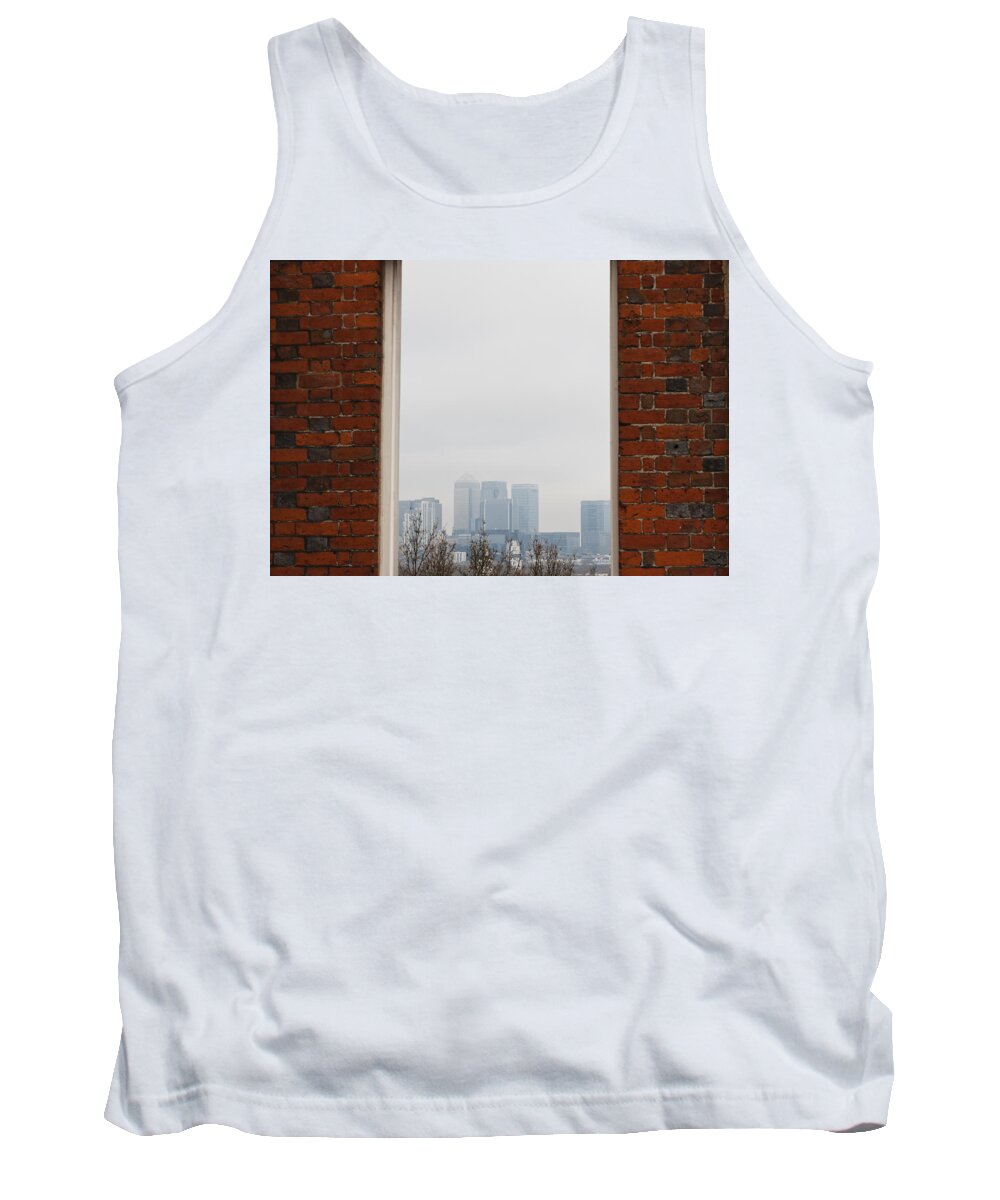 Canary Wharf Tank Top featuring the photograph Canary Wharf View by Maj Seda