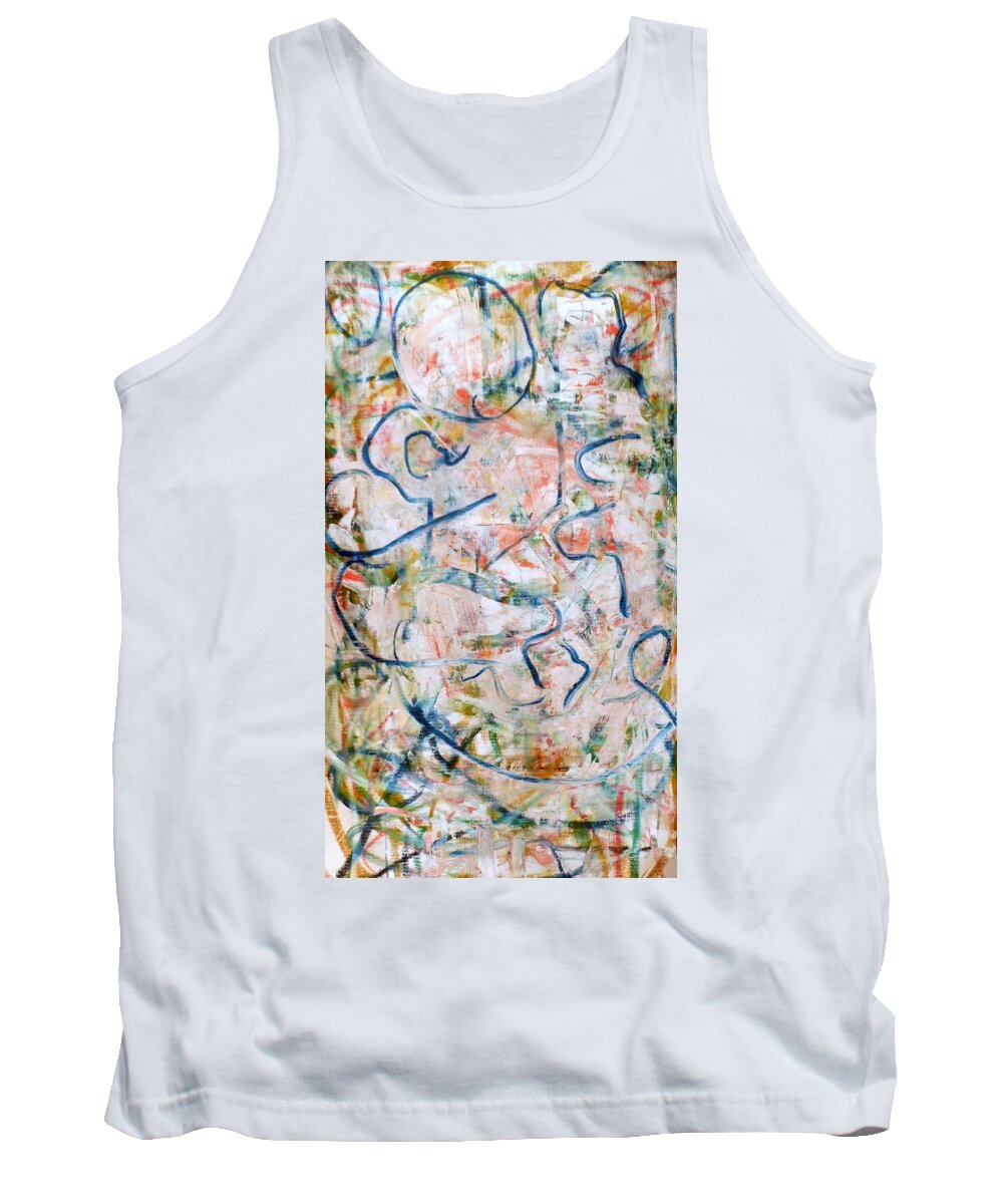  Tank Top featuring the painting Couple In Bed by JC Armbruster