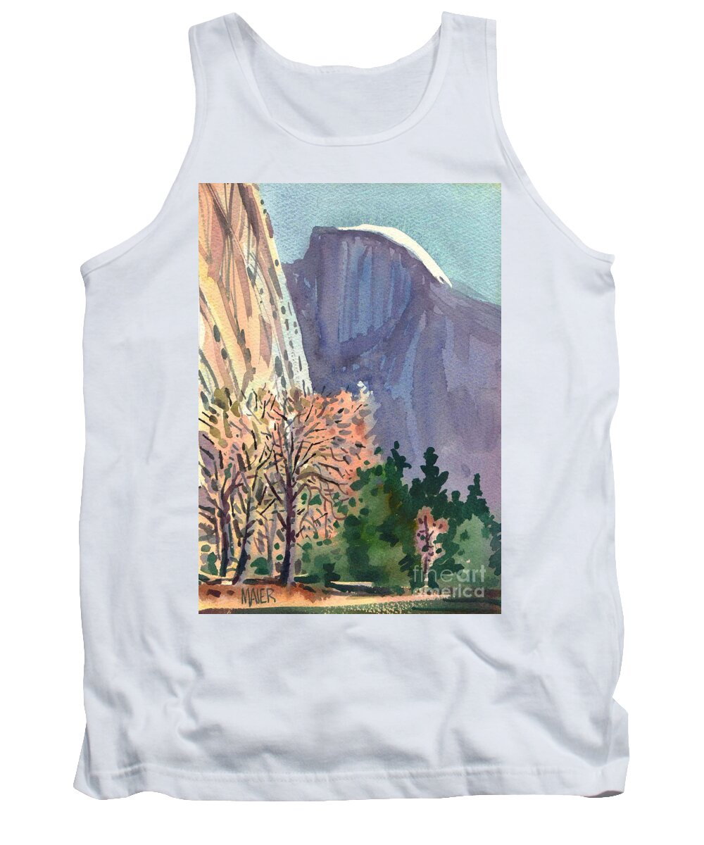 Yosemite Tank Top featuring the painting Icon Yosemite by Donald Maier