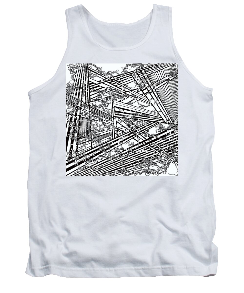 One Tank Top featuring the painting One 30 by Douglas Christian Larsen