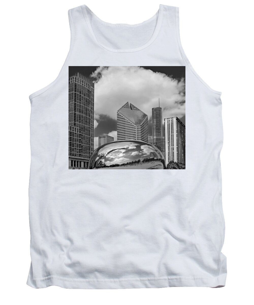 The Bean Tank Top featuring the photograph The Bean Chicago Illinois by Dave Mills