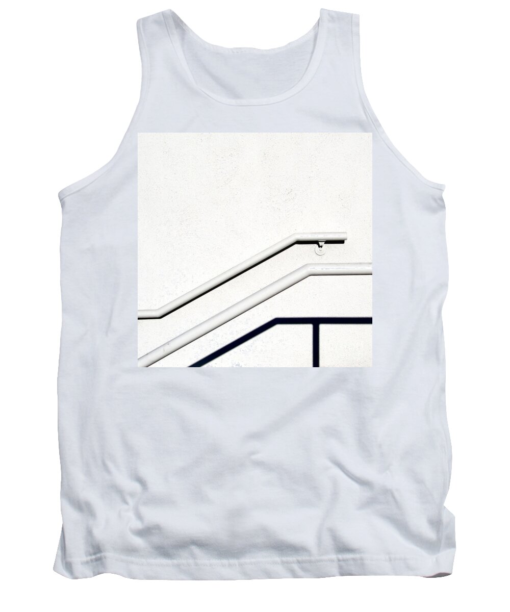 Cml Brown Tank Top featuring the photograph Two Rails by CML Brown