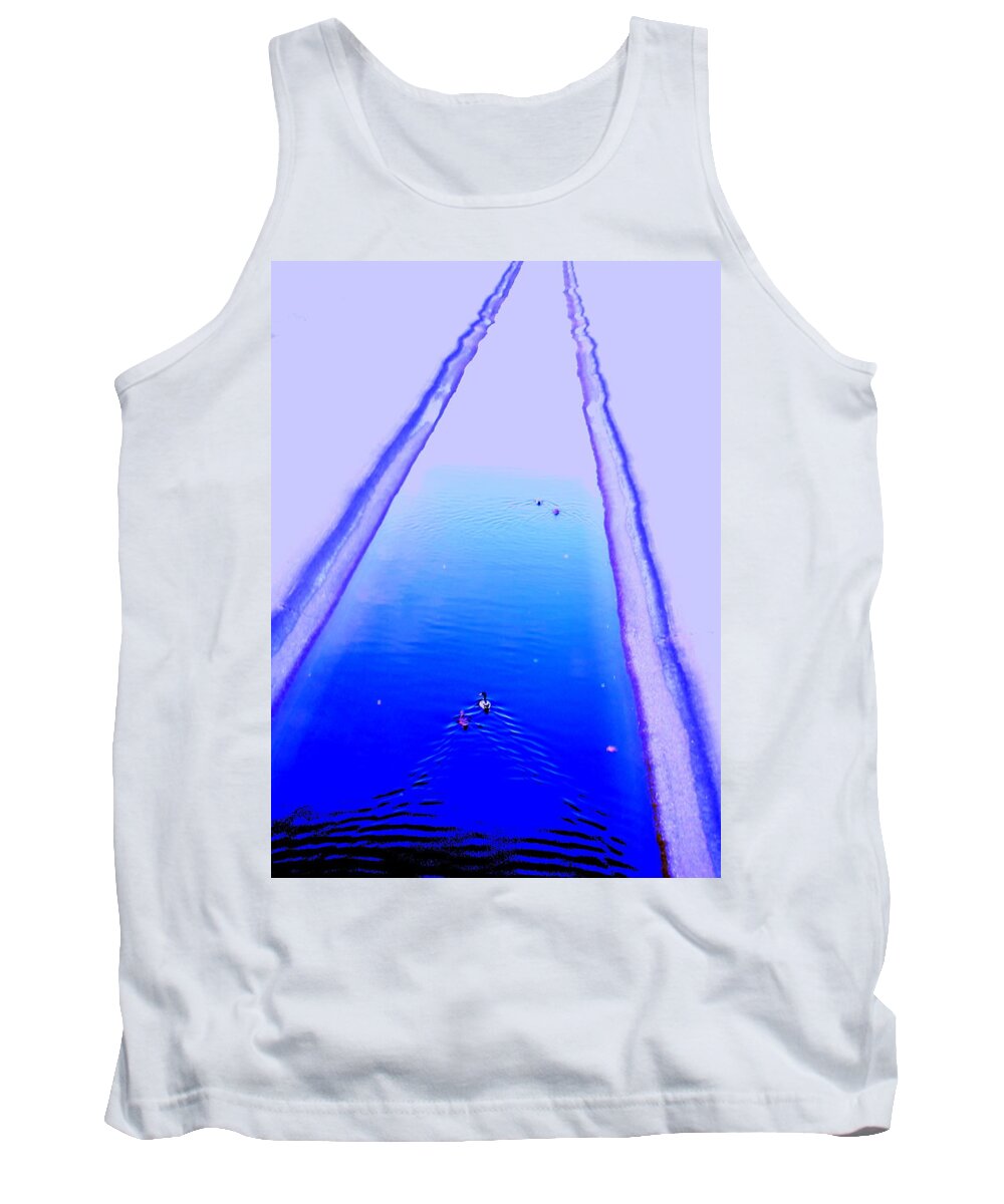 Ducks Tank Top featuring the photograph Up The Ducky River by John King I I I