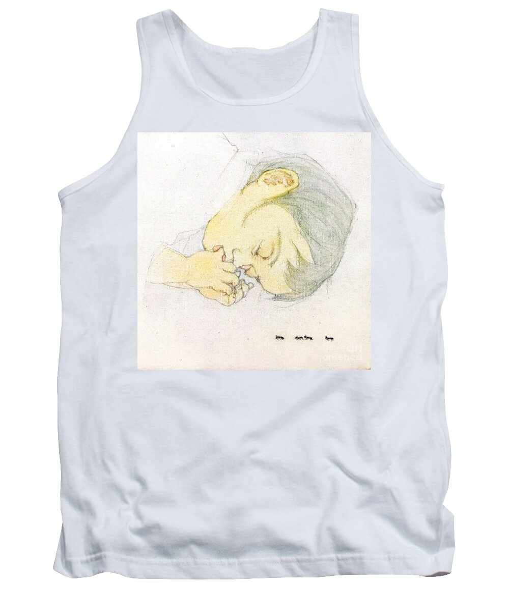 Acrylic Tank Top featuring the painting Ants Dream by Fumiyo Yoshikawa