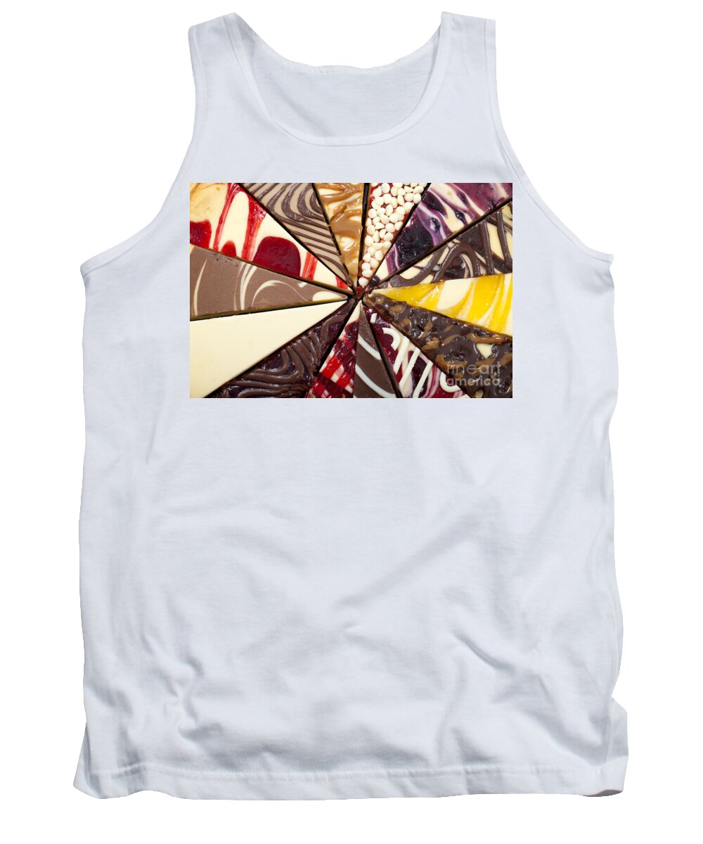 Slices Tank Top featuring the photograph Cheesecake #1 by Anthony Totah