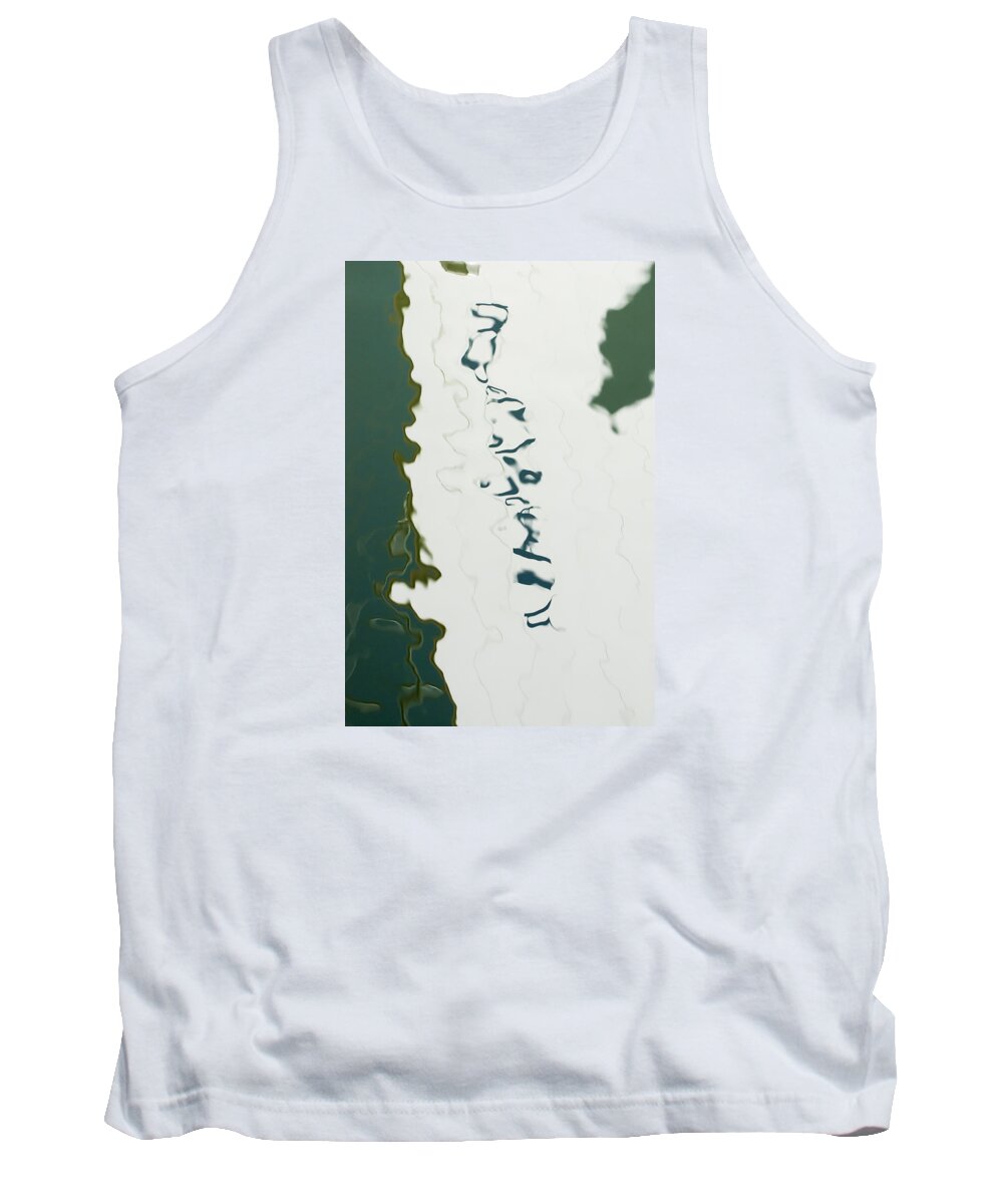 Abstract Tank Top featuring the photograph Sailboat Hull by Robert Potts