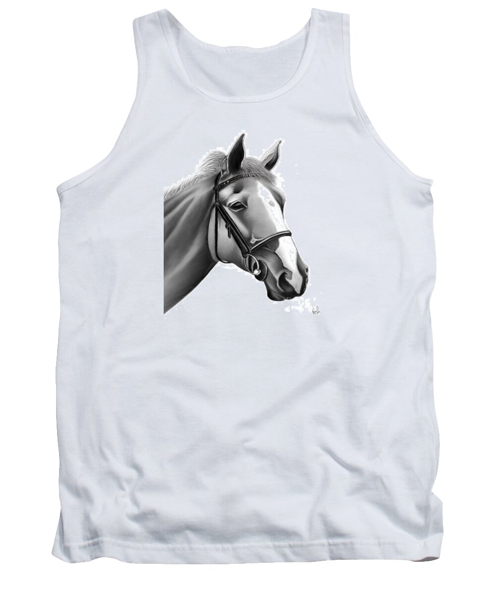 Horse Tank Top featuring the painting Horse by Rand Herron