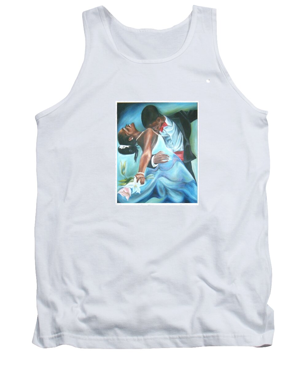 Beautiful Tank Top featuring the painting Love Dance by Olaoluwa Smith