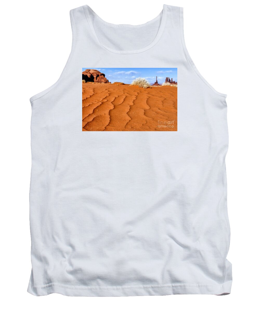 Navajo Land Tank Top featuring the photograph Monument Valley Navajo Tribal Park #1 by Thomas R Fletcher
