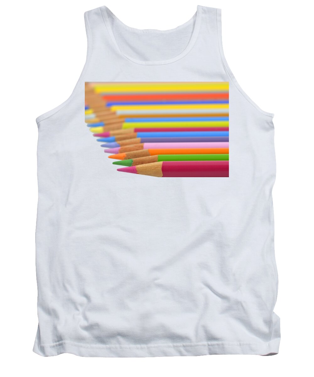 Pencil Tank Top featuring the photograph Pencils #1 by George Atsametakis