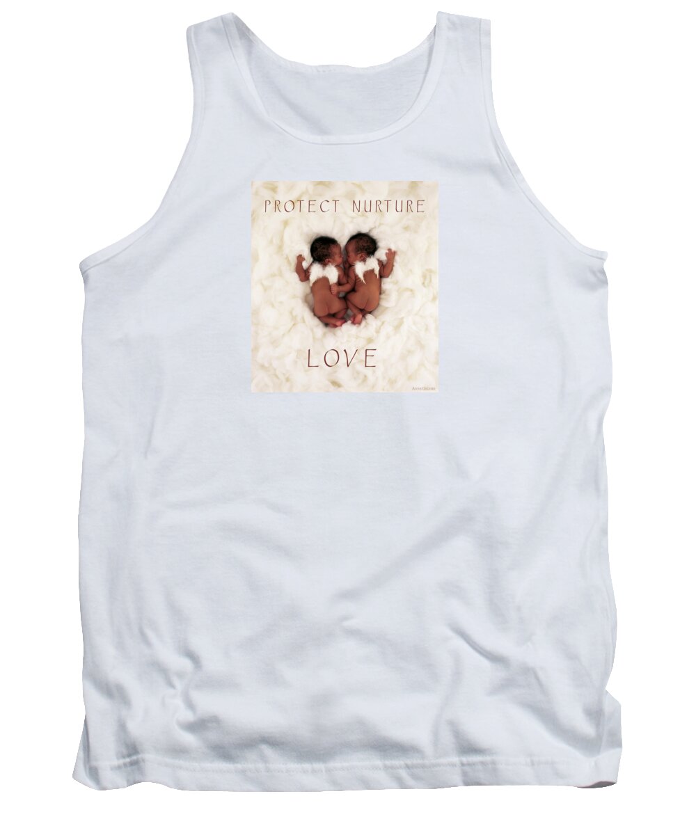 Protect Tank Top featuring the photograph Protect Nurture Love #1 by Anne Geddes