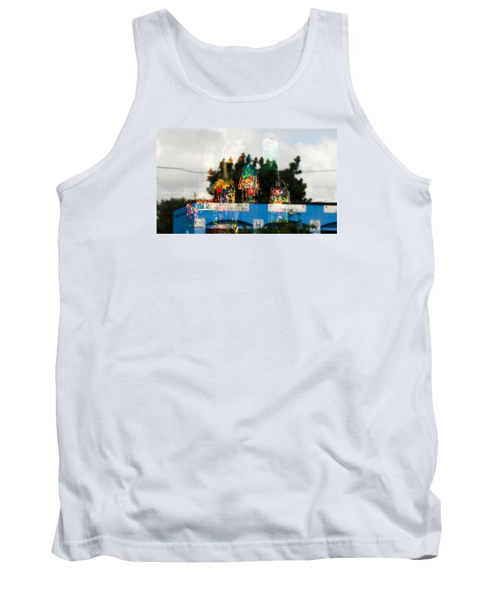Reflection Tank Top featuring the photograph Reflection Lights #1 by Dart Humeston