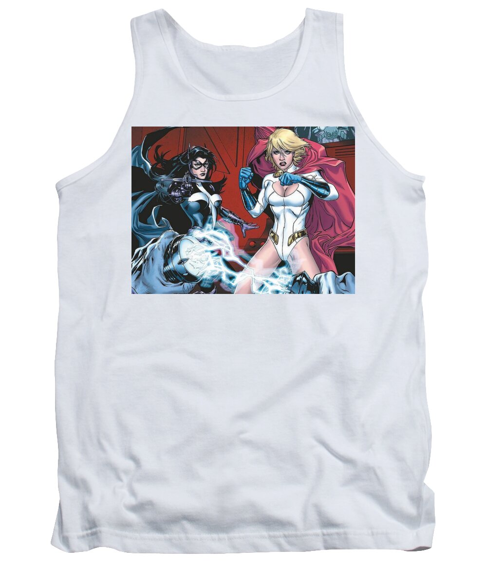 Worlds Finest Tank Top featuring the digital art Worlds Finest #1 by Super Lovely