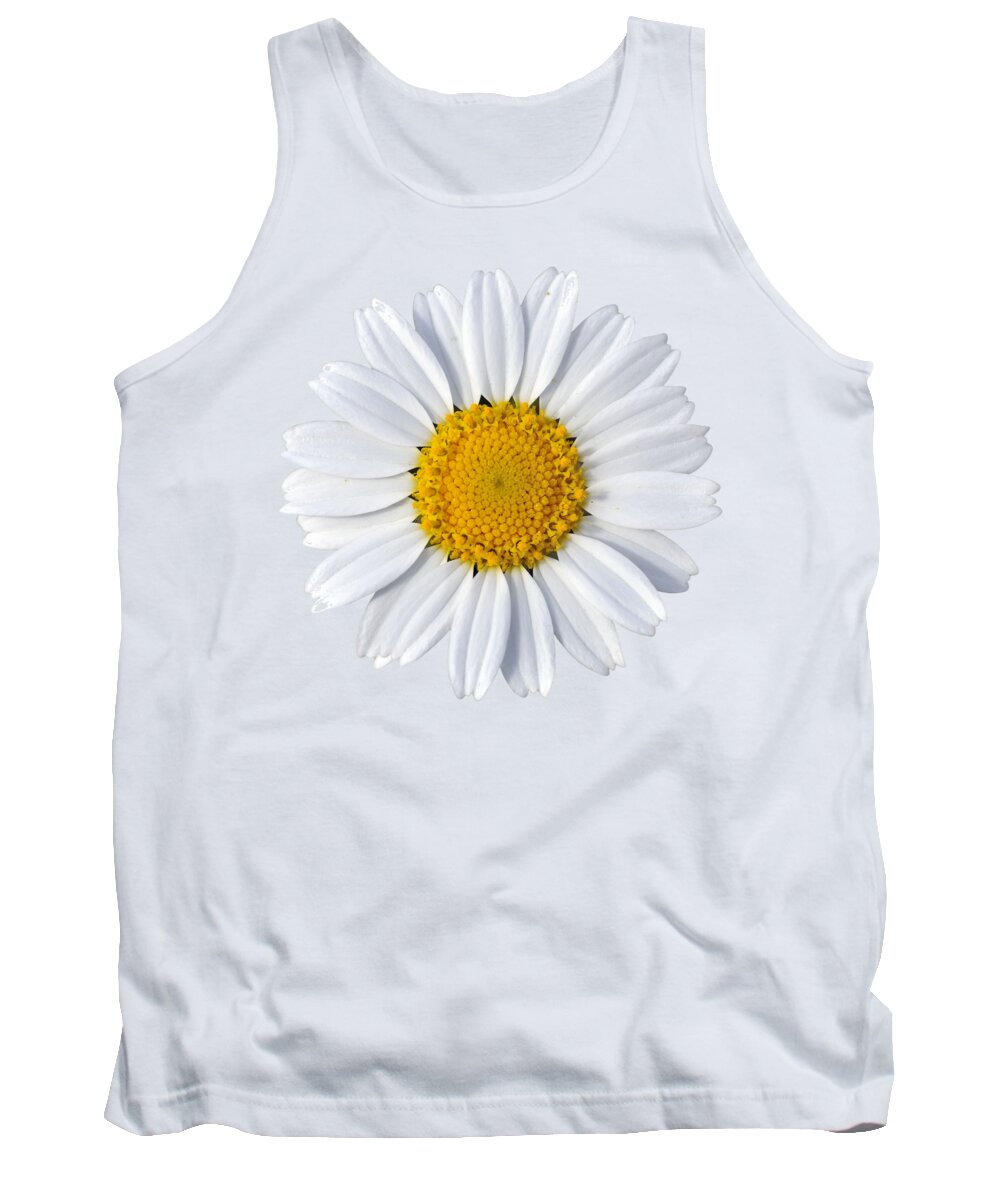 Daisy; Anthemis Chia; White; Yellow; Flower; Wild; Plant; Spring; Daisies; Flowers; Springtime; Nature; Flora; Bloom; Blooming; Blossom; Blossoming; Color; Colorful; Earth; Environment; Macro; Close-up; Detail; Details; Esthetic; Esthetics; Artistic; Beautiful; Beauty Tank Top featuring the photograph Daisy #11 by George Atsametakis