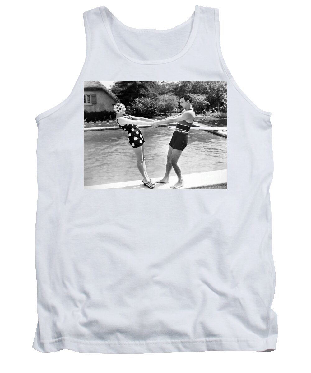 -one Man One Woman- Tank Top featuring the photograph Silent Still: Man & Woman #11 by Granger