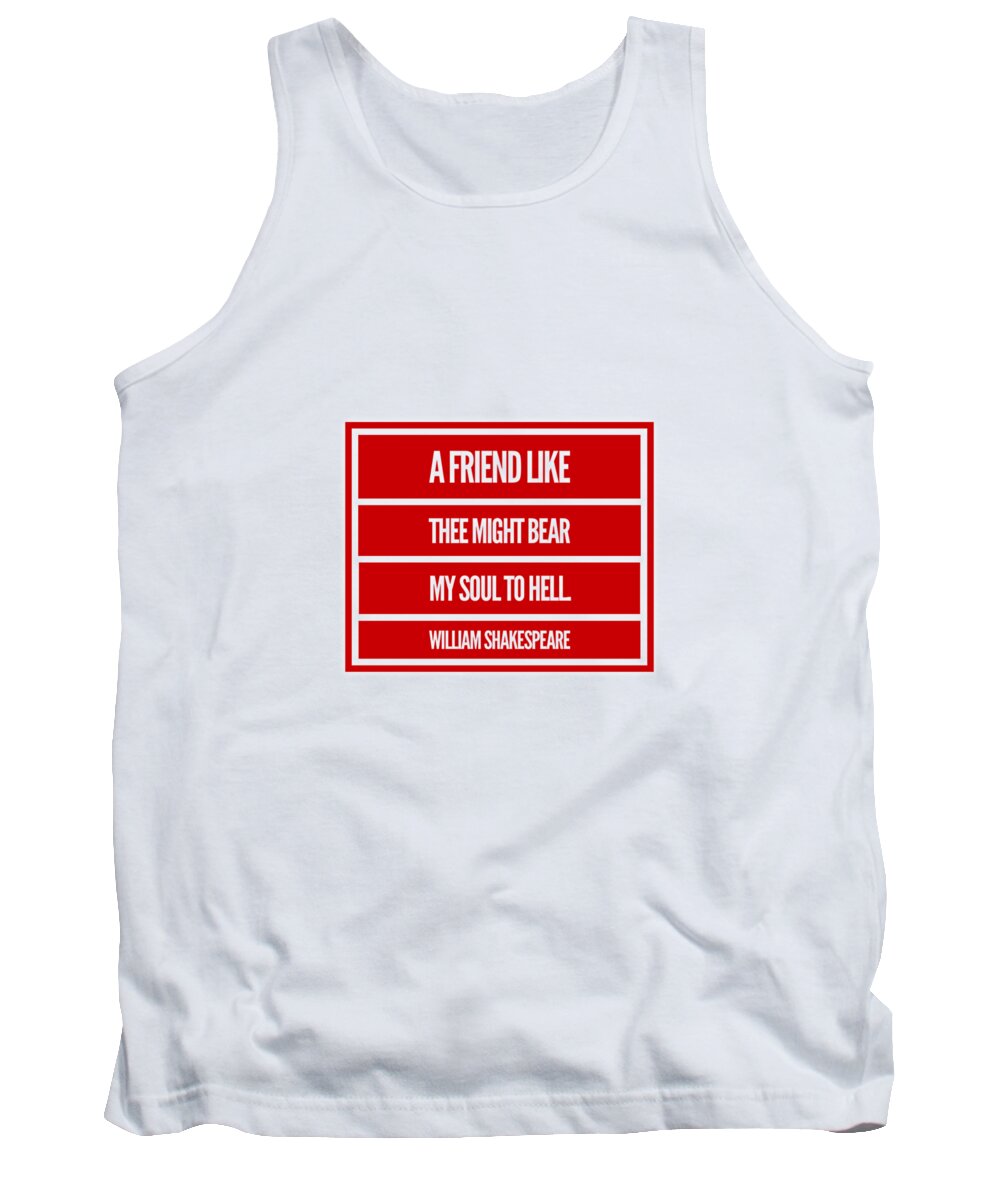 William Tank Top featuring the digital art William Shakespeare, Insults and Profanities #13 by Esoterica Art Agency