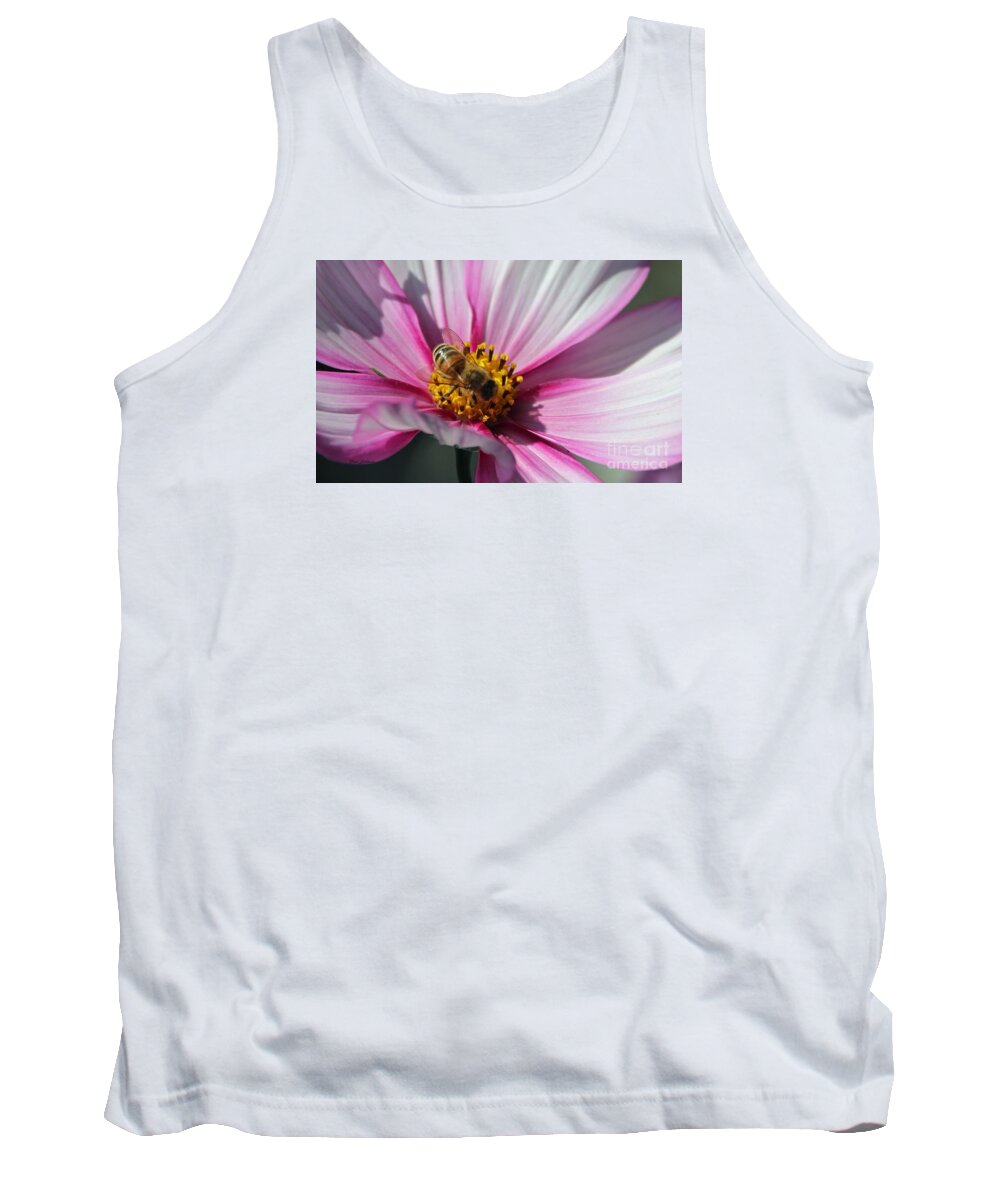 Bee Tank Top featuring the photograph Busy Bee #3 by Yumi Johnson