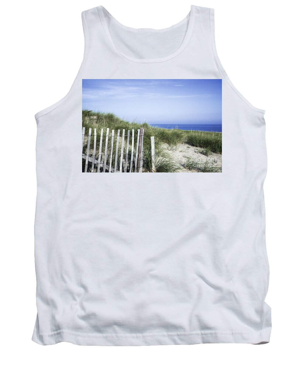Beach Tank Top featuring the photograph Dune Fence #2 by John Greim