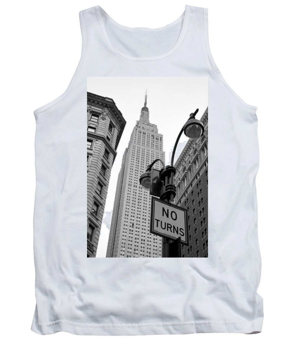 New York City Tank Top featuring the photograph Empire State Building #2 by Michael Dorn