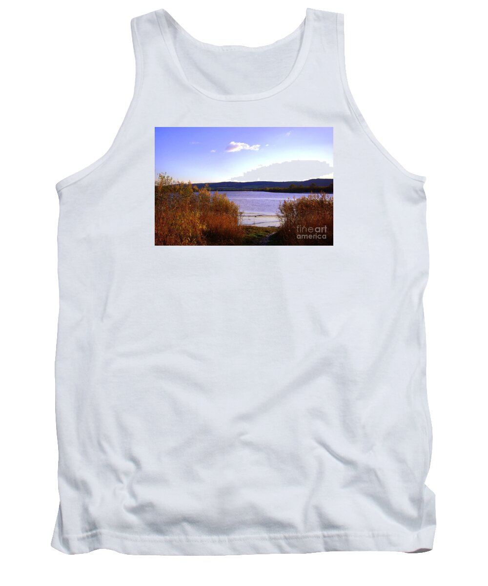 Evening Tank Top featuring the photograph Evening time on the river Suir #2 by Joe Cashin