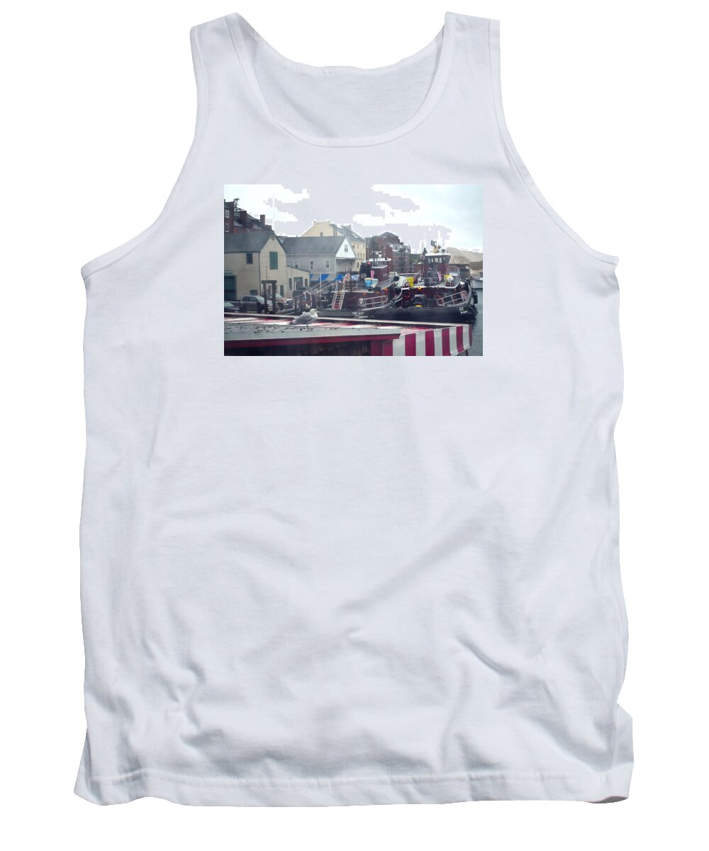 Rain Tank Top featuring the photograph Nor' Easter at Portsmouth by Richard Ortolano
