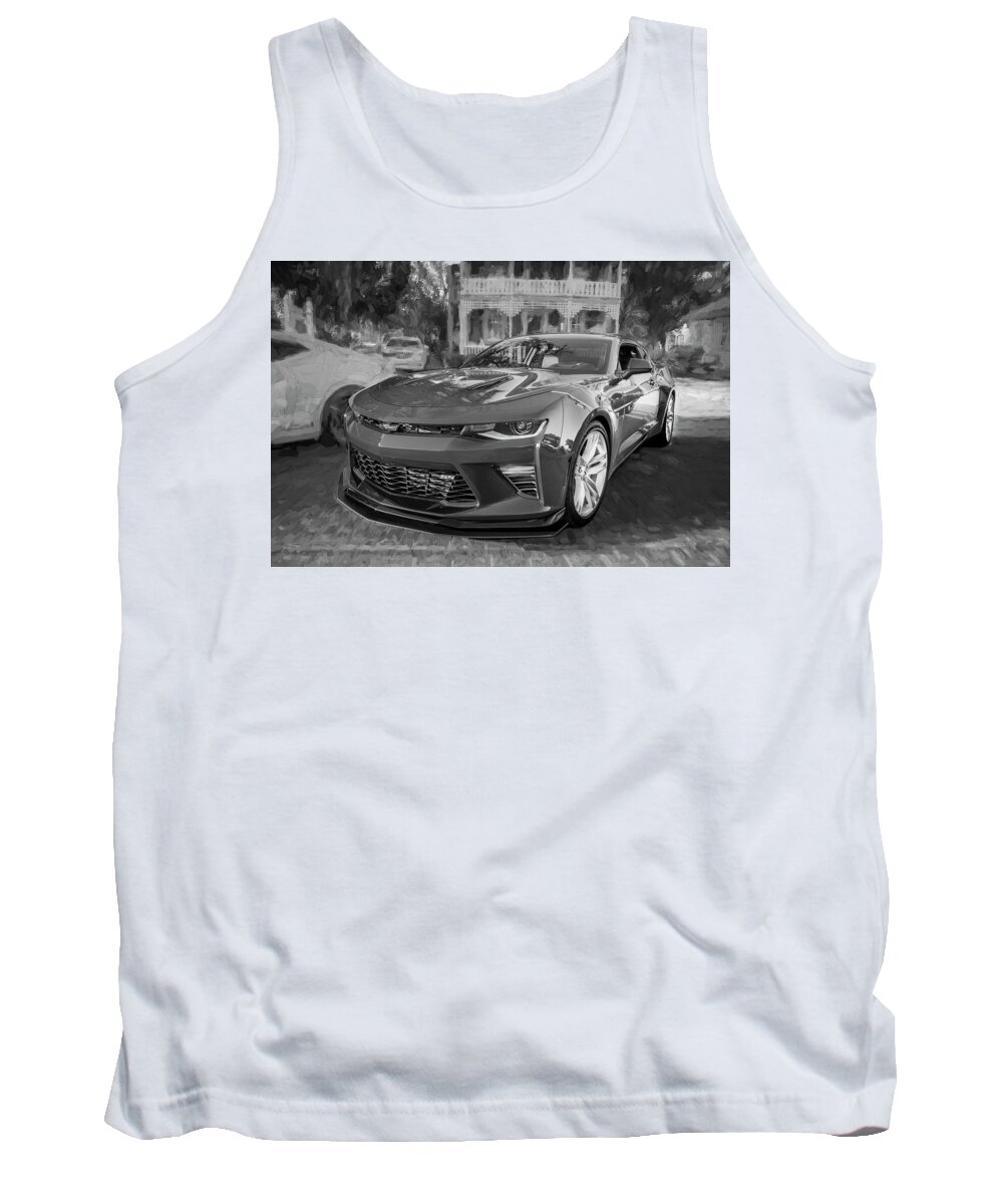 2017 Chevy Camaro Tank Top featuring the photograph 2017 Chevrolet Camaro SS2 BW by Rich Franco