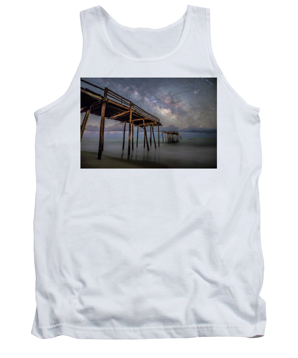 Obx Tank Top featuring the photograph Stars Over Frisco #3 by Nick Noble