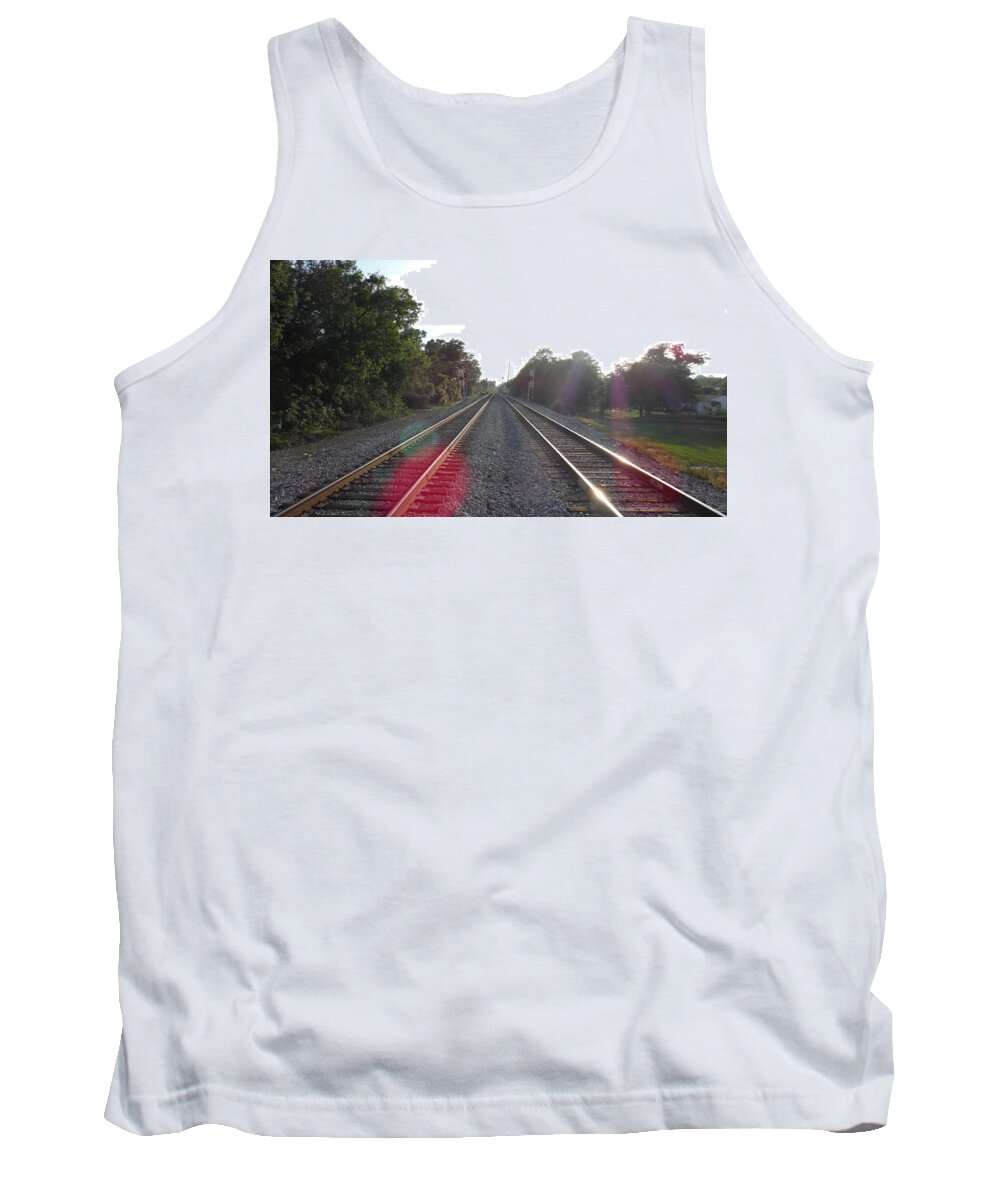 Railroad Tank Top featuring the photograph Railroad #4 by Jackie Russo