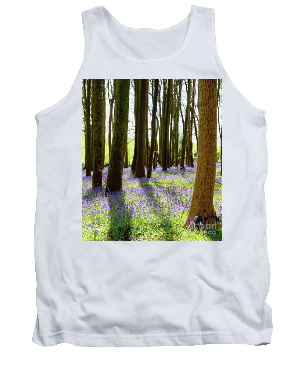 Bluebells Tank Top featuring the photograph Bluebell Woods #6 by Colin Rayner