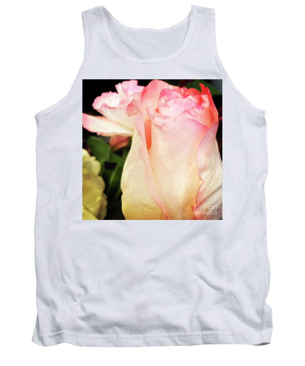 Pink Tank Top featuring the photograph Rose by Deena Withycombe