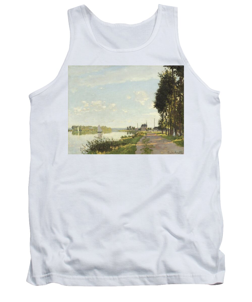 Impressionist Tank Top featuring the painting Argenteuil by Claude Monet