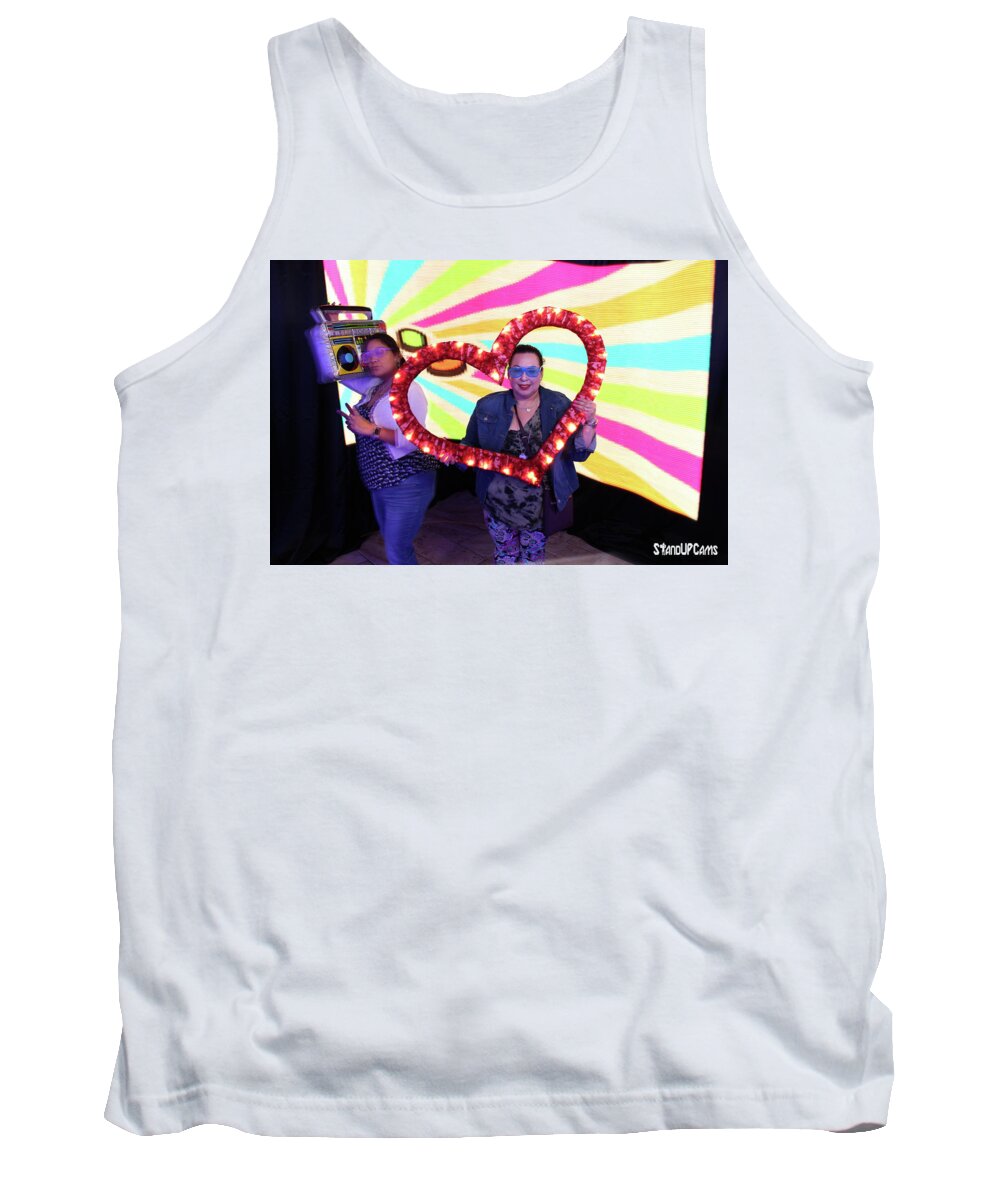 Lightpainting Tank Top featuring the photograph 80's Dance Party at Sterling Events Center by Andrew Nourse