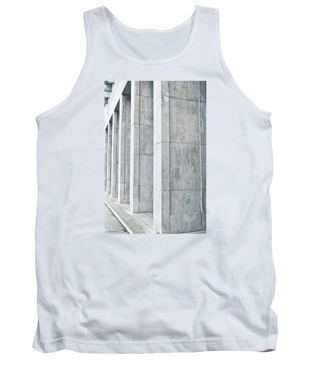 Abstract Tank Top featuring the photograph Pillars #9 by Tom Gowanlock