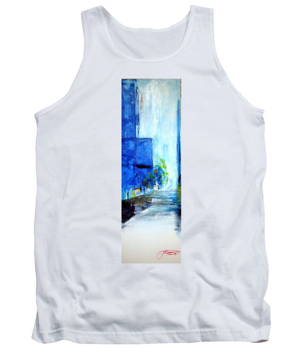 Art Tank Top featuring the painting A Break In The Storm by Jack Diamond